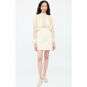 📌 Self - Portrait Floral Lace Mini Dress